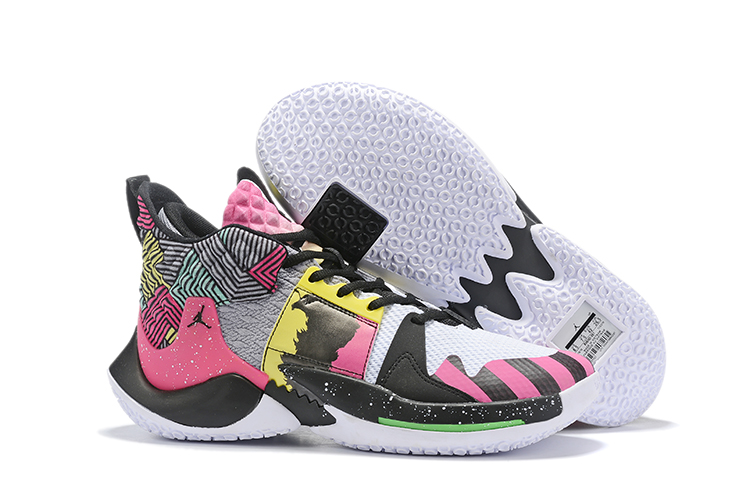 Jordan Why Not Zer0.2 Pink Black Grey White Shoes - Click Image to Close